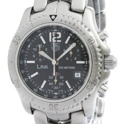 Polished TAG HEUER Link Chronograph Automatic Steel Watch CT1111 BF573093