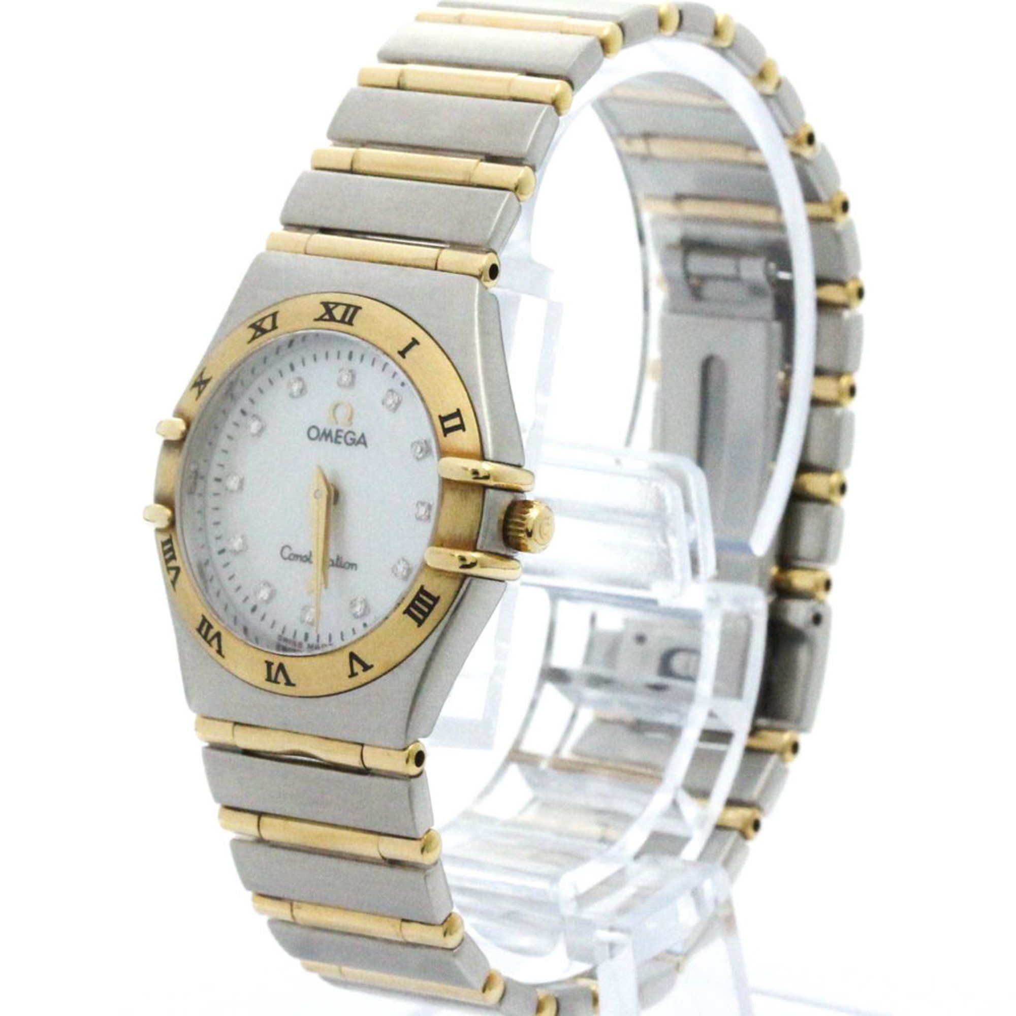 Polished OMEGA Constellation Diamond MOP Dial Ladies Watch 1262.75 BF576176