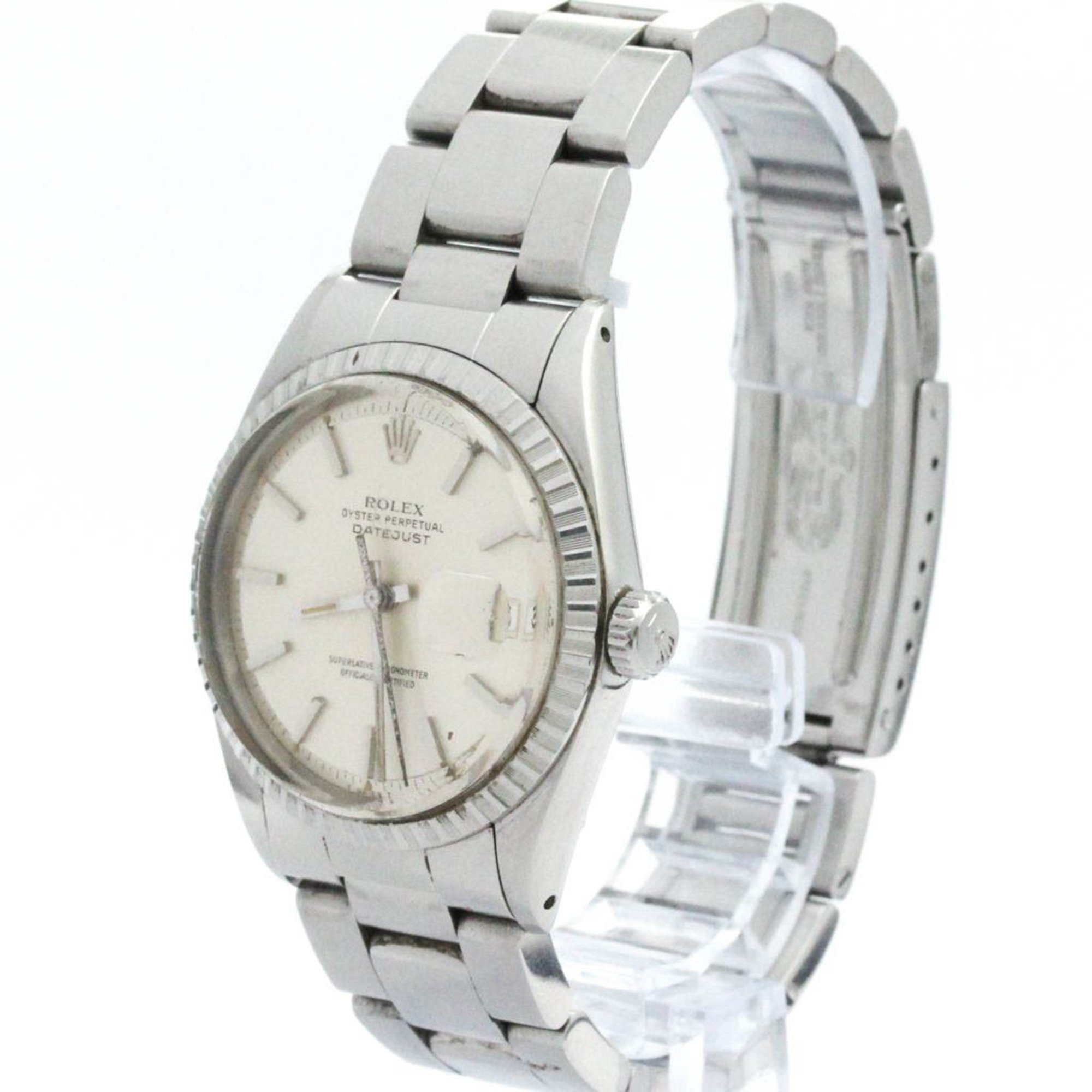 Vintage ROLEX Datejust 1603 Stainless Steel Automatic Mens Watch BF576486