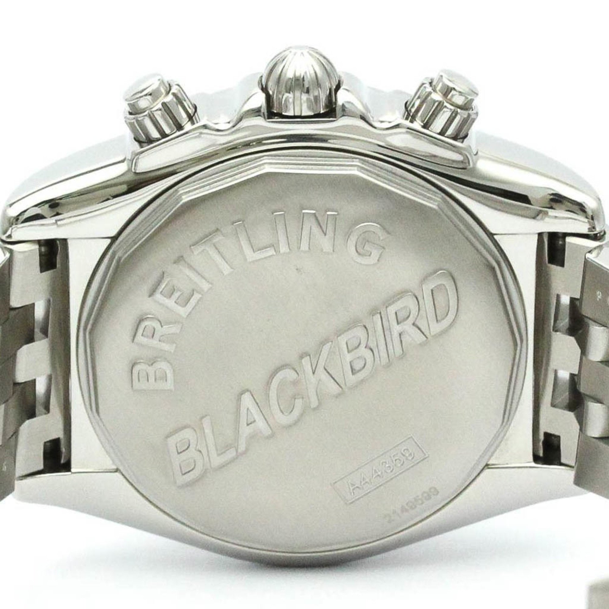 Polished BREITLING Blackbird Steel Automatic Mens Watch A44359 BF576566