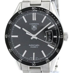 Polished TAG HEUER Carrera Calibre 5 Steel Automatic Mens Watch WV211M BF577063