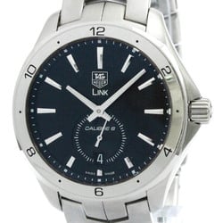 Polished TAG HEUER Link Calibre 6 Steel Automatic Mens Watch WAT2110 BF573609