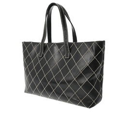 CHANEL Wild Stitch Black Women's Leather Tote Bag