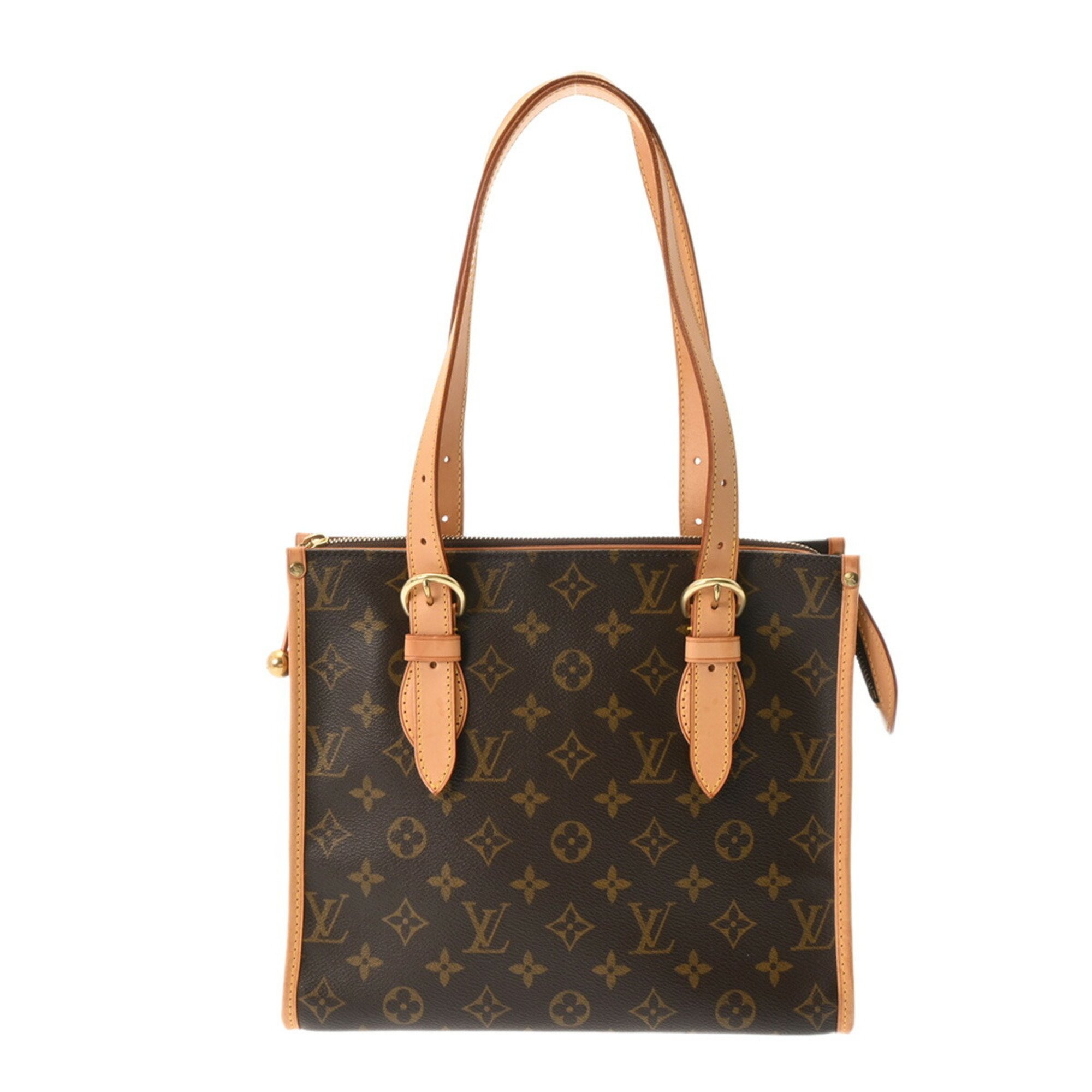 LOUIS VUITTON Louis Vuitton Monogram Popincourt Au Brown M40007 Women's Canvas Handbag