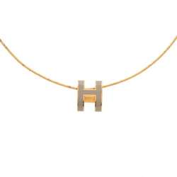 HERMES Hermes Pop Ash Beige/Gold Women's GP Necklace