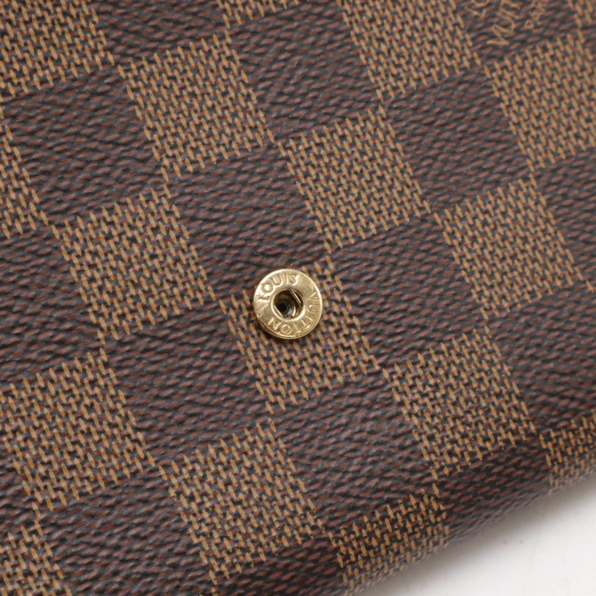 LOUIS VUITTON Louis Vuitton Damier Studs Portefeuille Sarah Bi-fold Long Wallet Cerise N60123