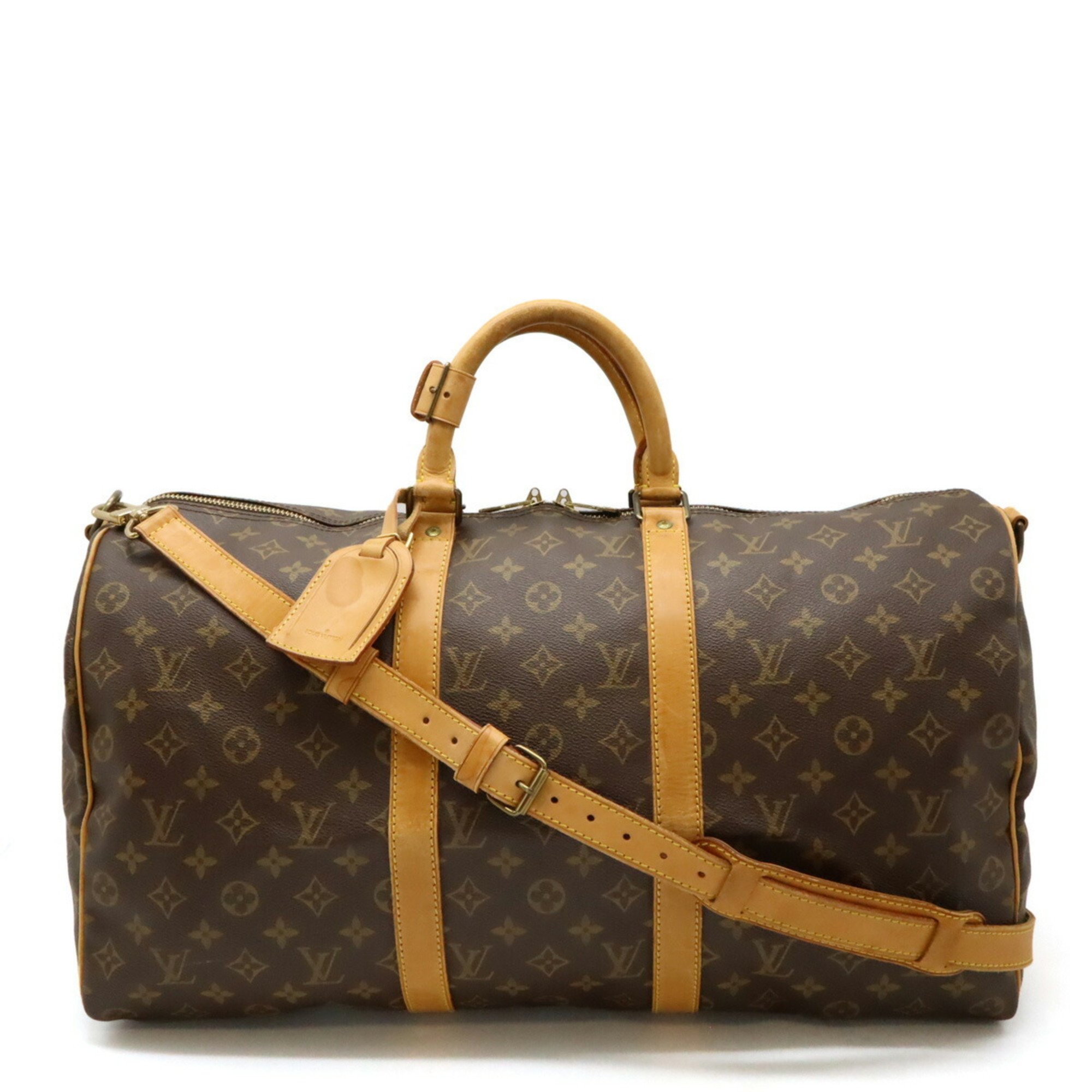 LOUIS VUITTON Louis Vuitton Monogram Keepall Bandouliere 50 Boston Bag Travel Shoulder M41416