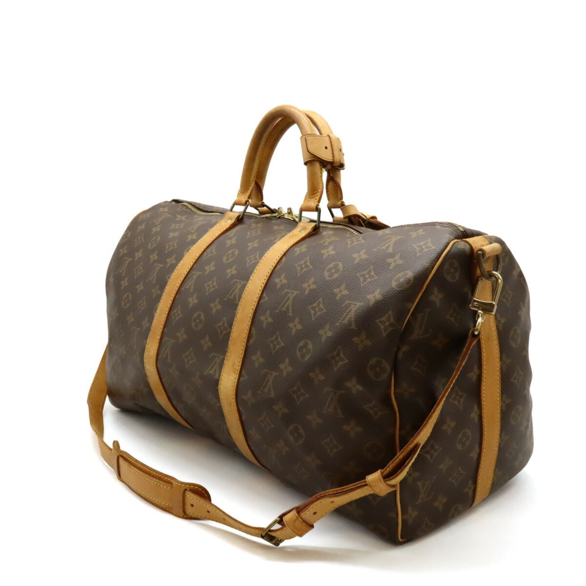 LOUIS VUITTON Louis Vuitton Monogram Keepall Bandouliere 50 Boston Bag Travel Shoulder M41416