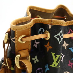 LOUIS VUITTON Louis Vuitton Monogram Multicolor Petit Noe Shoulder Bag Noir Black M42230