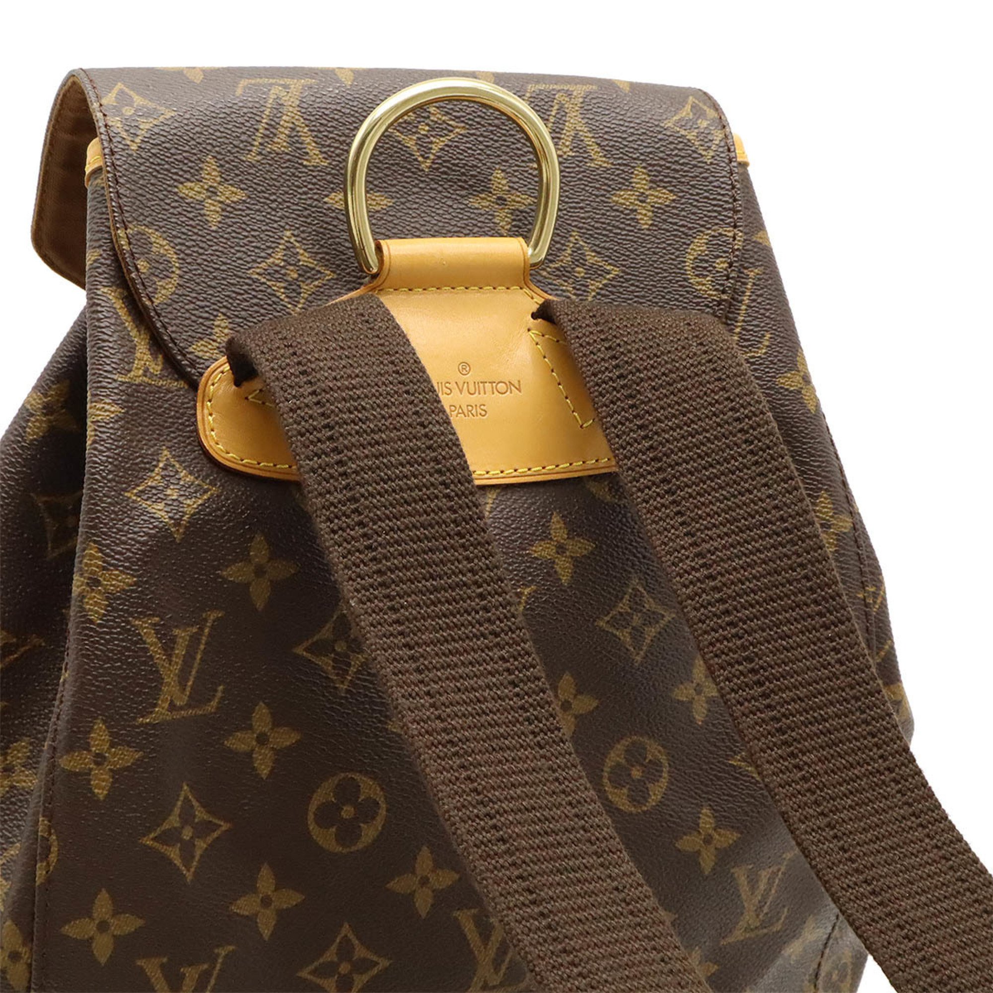 LOUIS VUITTON Louis Vuitton Monogram Montsouris GM Rucksack Backpack Shoulder Bag M51135