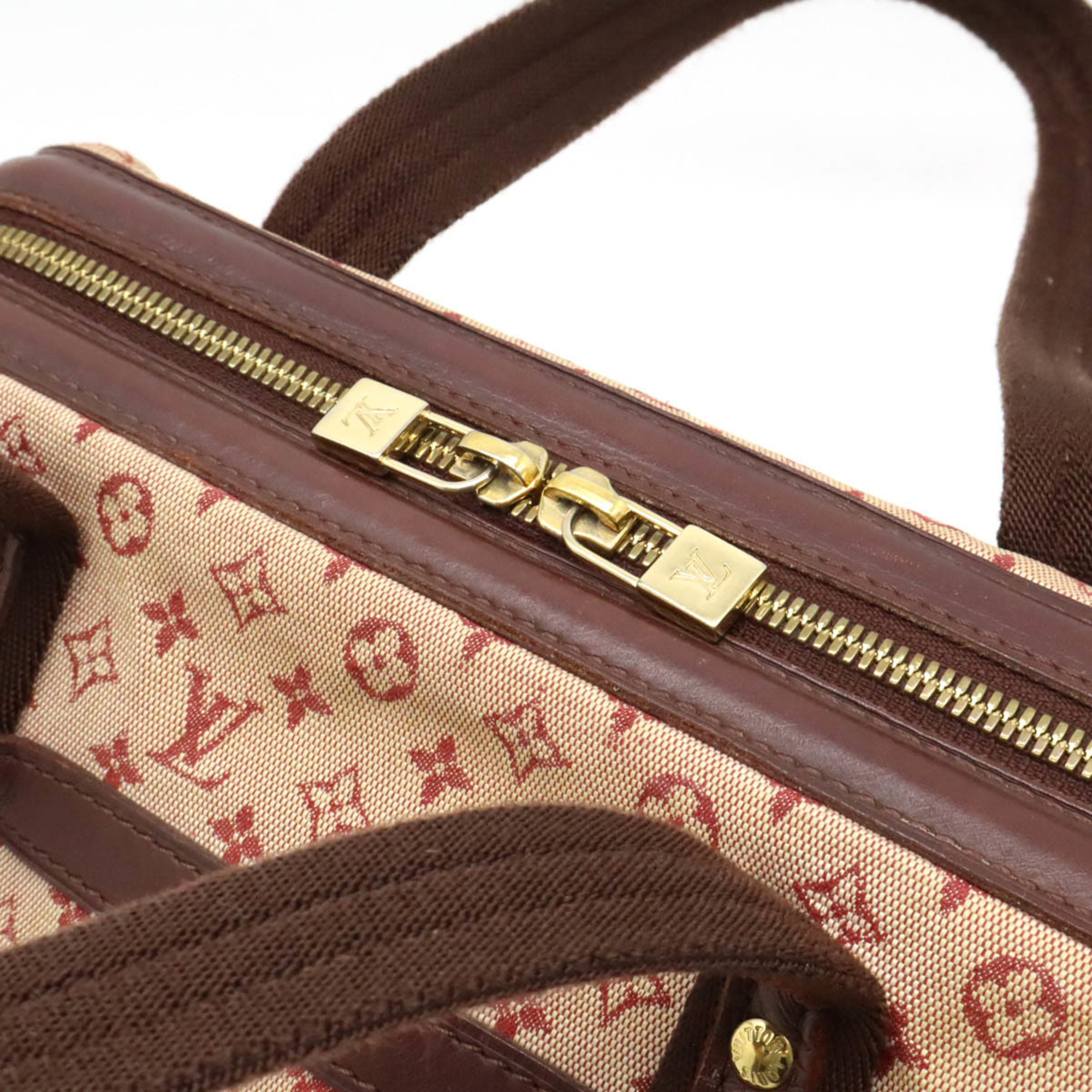 LOUIS VUITTON Louis Vuitton Monogram Josephine PM Handbag Boston Shoulder Bag Canvas Leather Cherry M92216