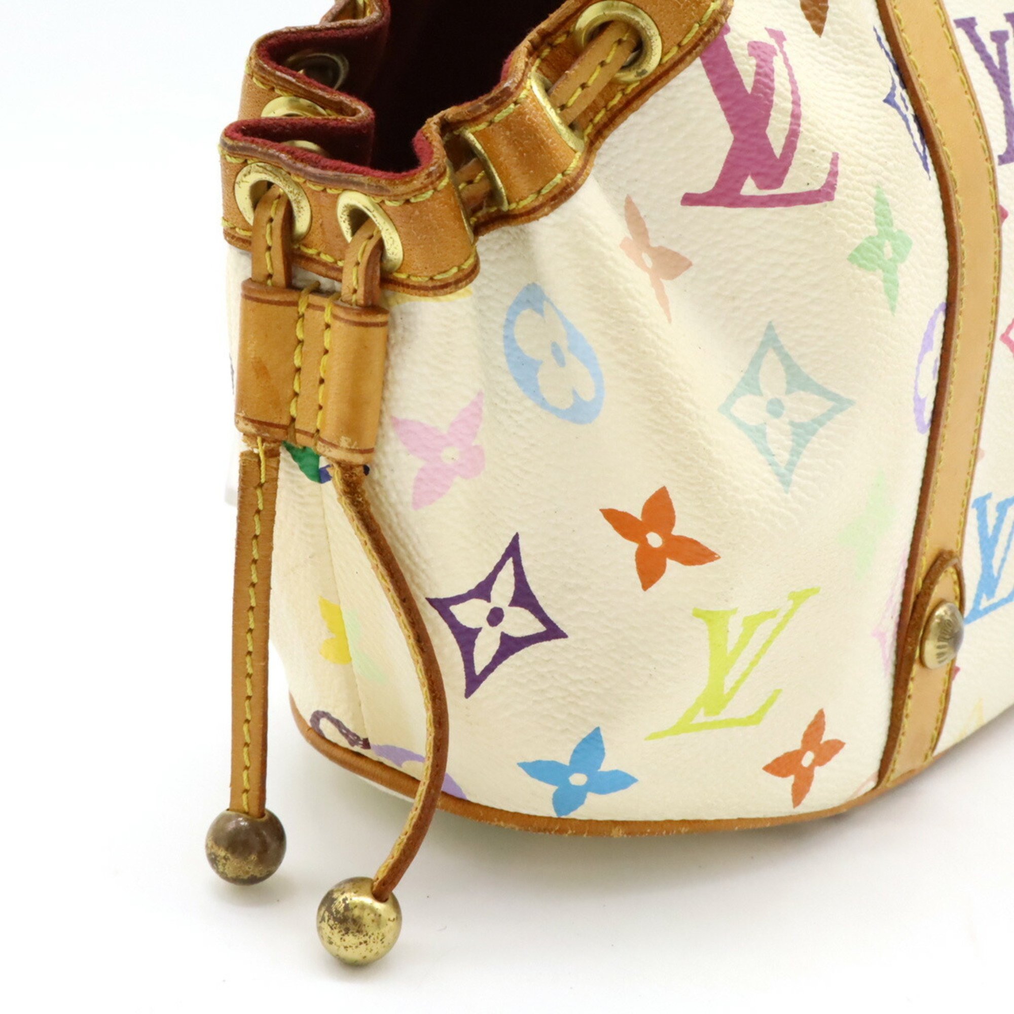 LOUIS VUITTON Louis Vuitton Monogram Multicolor Teda PM Handbag Blanc White M92348