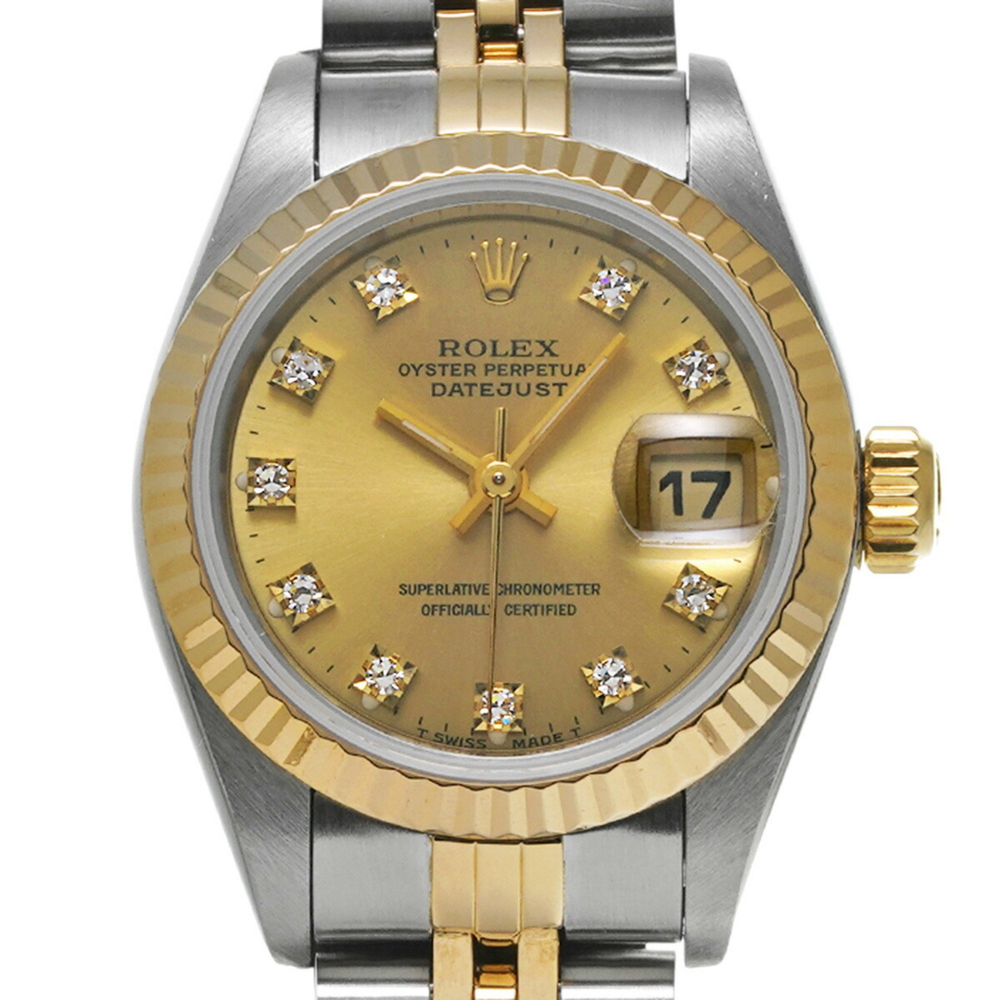 ROLEX Rolex Datejust 10P Diamond 69173G Ladies Watch Automatic