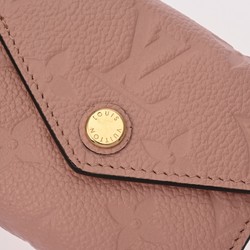 LOUIS VUITTON Louis Vuitton Monogram Empreinte Portefeuille Zoe Rose Poodle M62936 Women's Leather Tri-fold Wallet