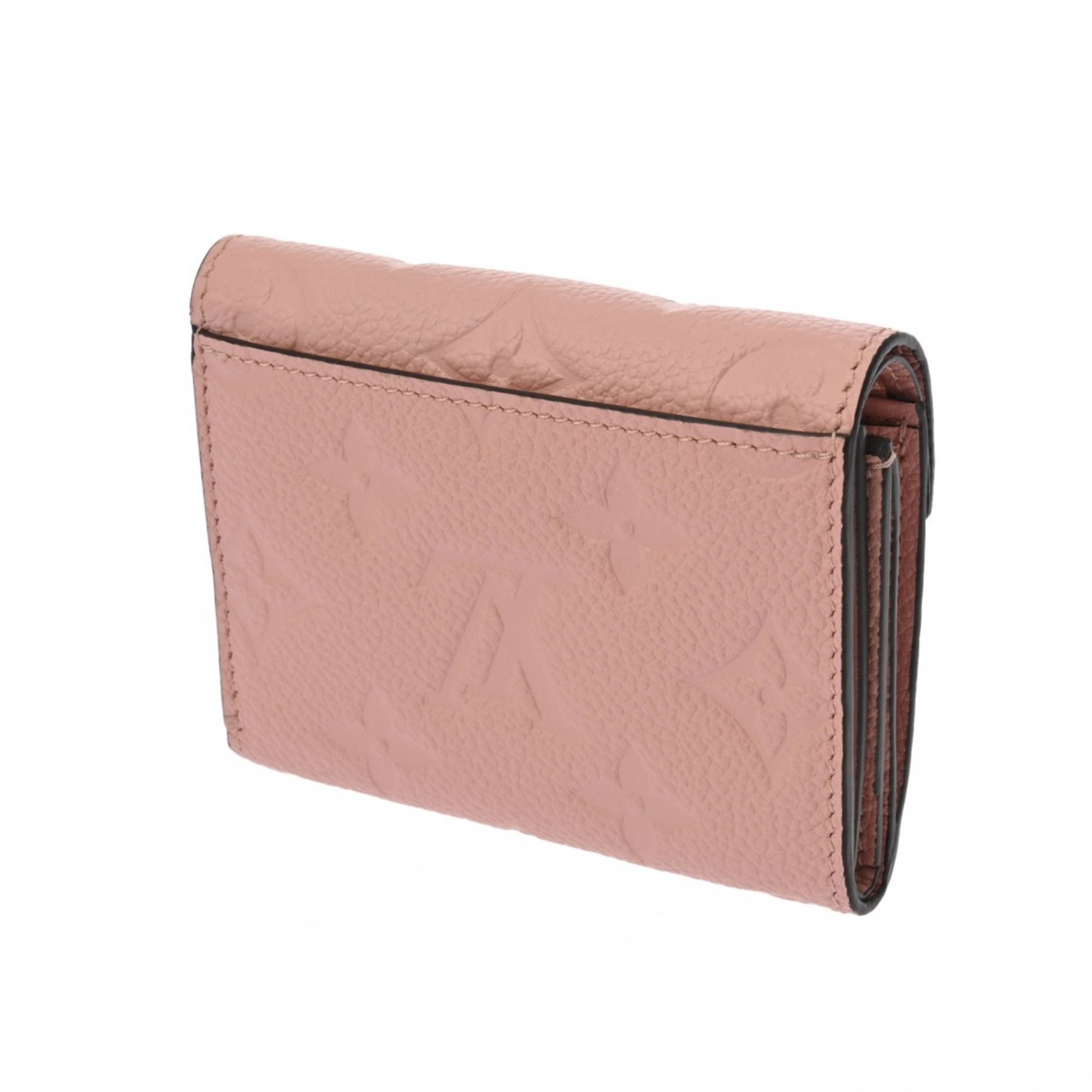 LOUIS VUITTON Louis Vuitton Monogram Empreinte Portefeuille Zoe Rose Poodle M62936 Women's Leather Tri-fold Wallet