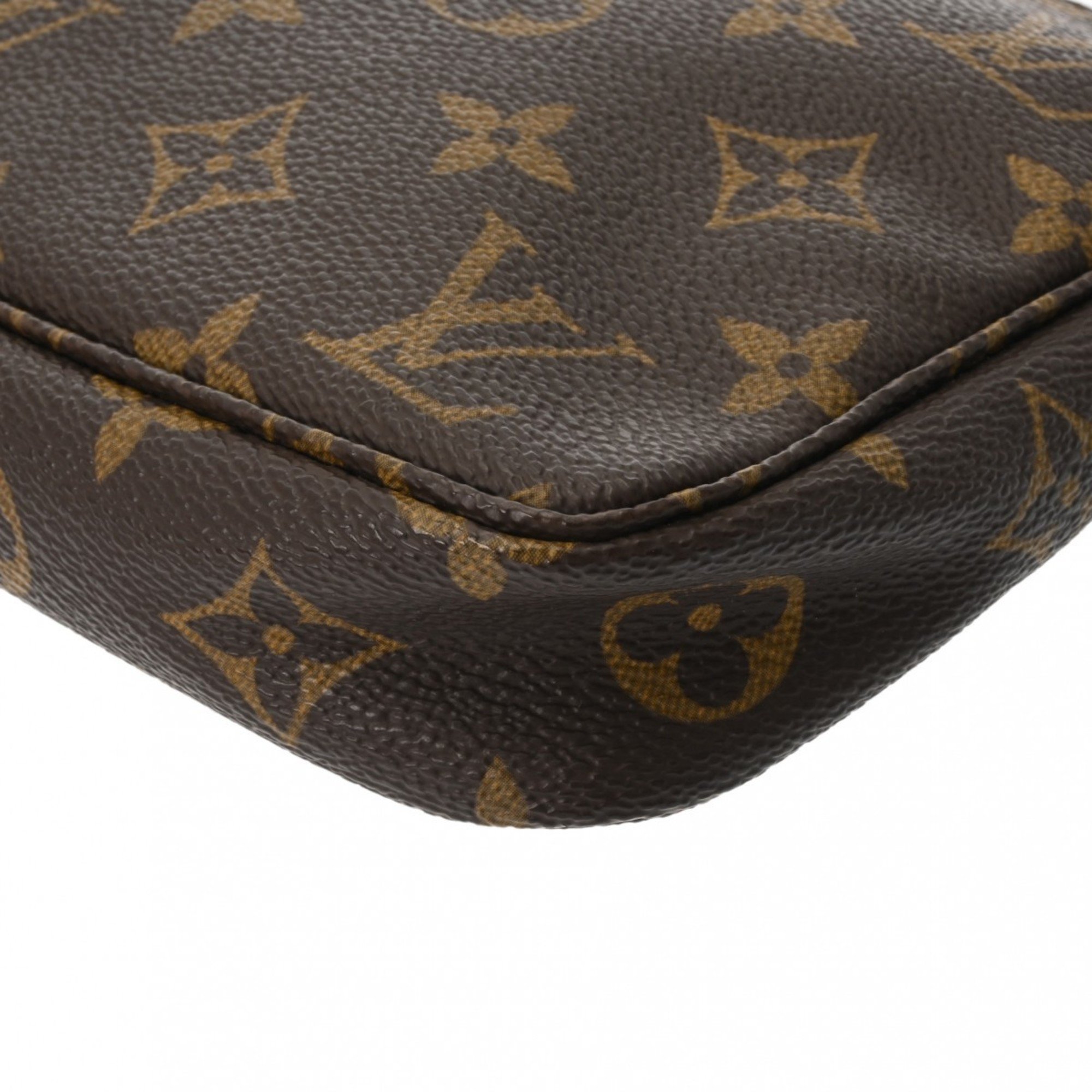 LOUIS VUITTON Louis Vuitton Monogram Pochette Accessoires Brown M51980 Women's Canvas Pouch