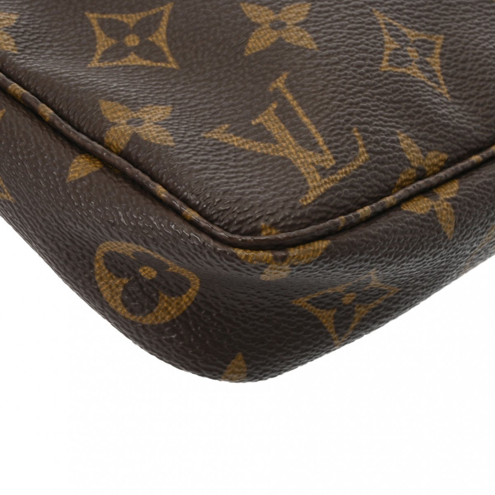 LOUIS VUITTON Louis Vuitton Monogram Pochette Accessoires Brown M51980 Women's Canvas Pouch