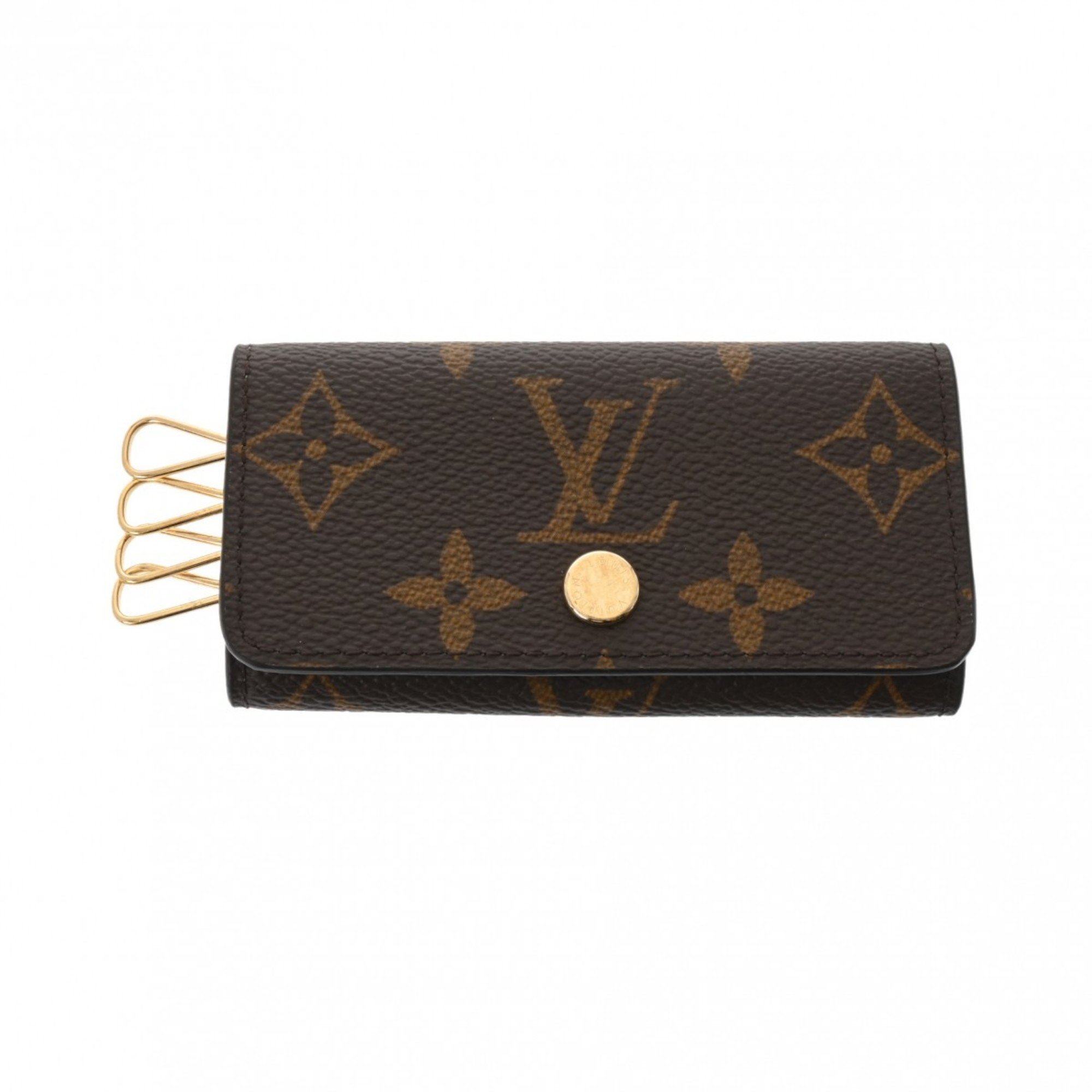 LOUIS VUITTON Louis Vuitton Monogram 4-Key Case Limited Edition Blue M82923 Unisex Leather Key