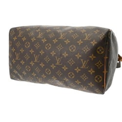 LOUIS VUITTON Louis Vuitton Monogram Speedy 35 Brown M41524 France Women's Canvas Handbag