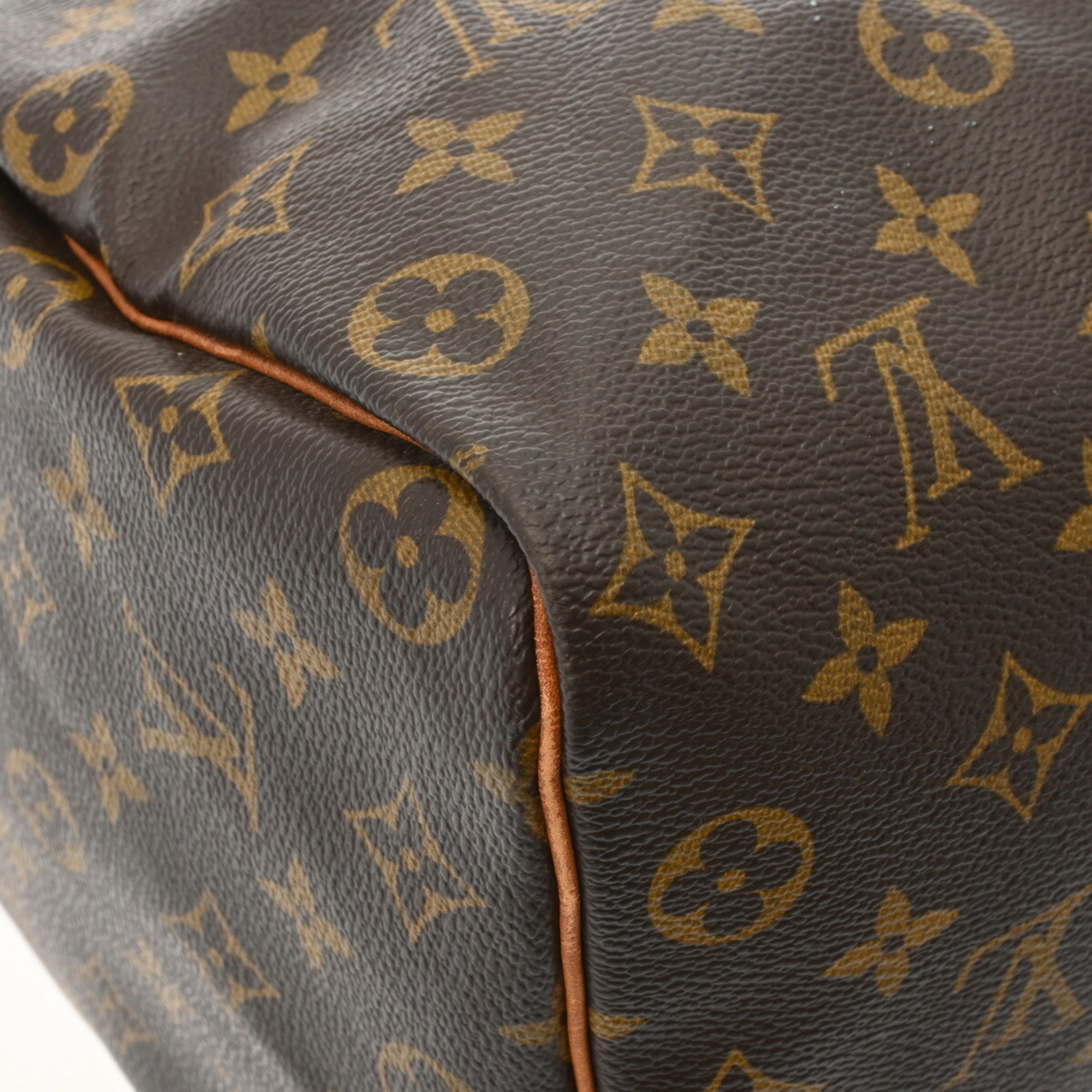 LOUIS VUITTON Louis Vuitton Monogram Speedy 35 Brown M41524 France Women's Canvas Handbag