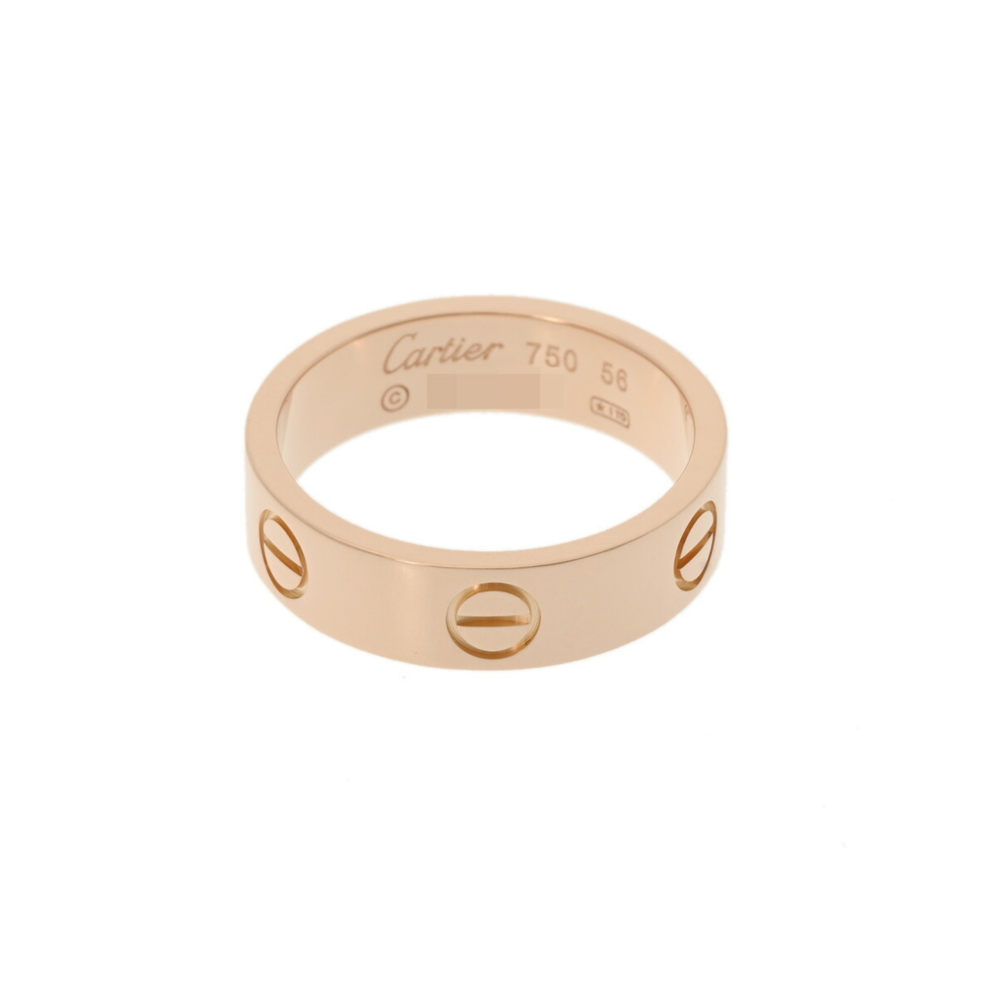 CARTIER Cartier Love Ring #56 Size 15.5 Women's K18 Pink Gold