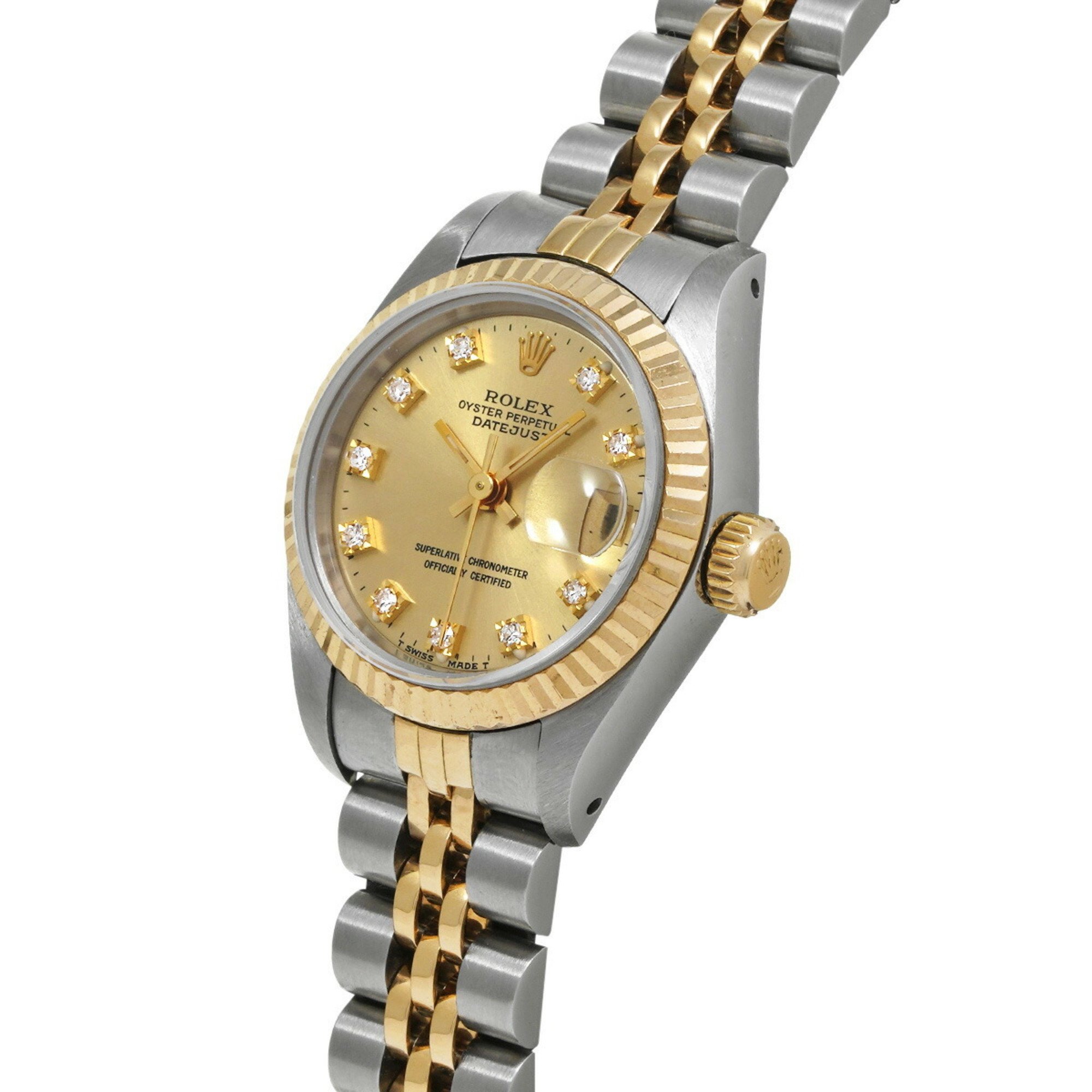 ROLEX Rolex Datejust 10P Diamond 69173G Ladies Watch Automatic