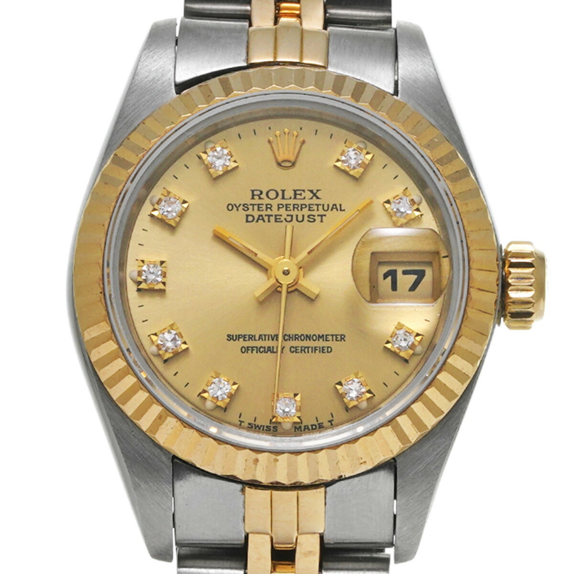 ROLEX Rolex Datejust 10P Diamond 69173G Ladies Watch Automatic