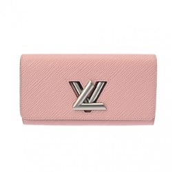 LOUIS VUITTON Epi Portefeuille Twist Rose Ballerine M61178 Women's Leather Long Wallet