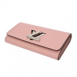 LOUIS VUITTON Epi Portefeuille Twist Rose Ballerine M61178 Women's Leather Long Wallet