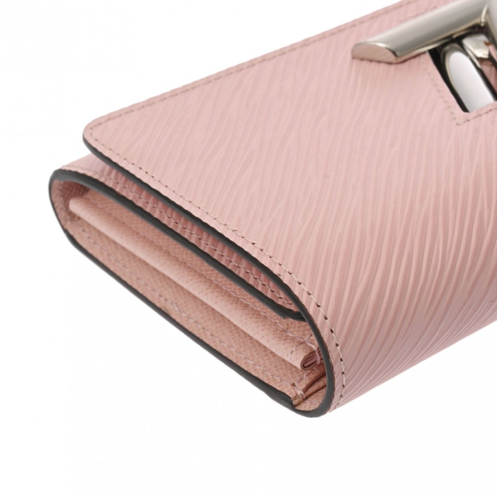 LOUIS VUITTON Epi Portefeuille Twist Rose Ballerine M61178 Women's Leather Long Wallet