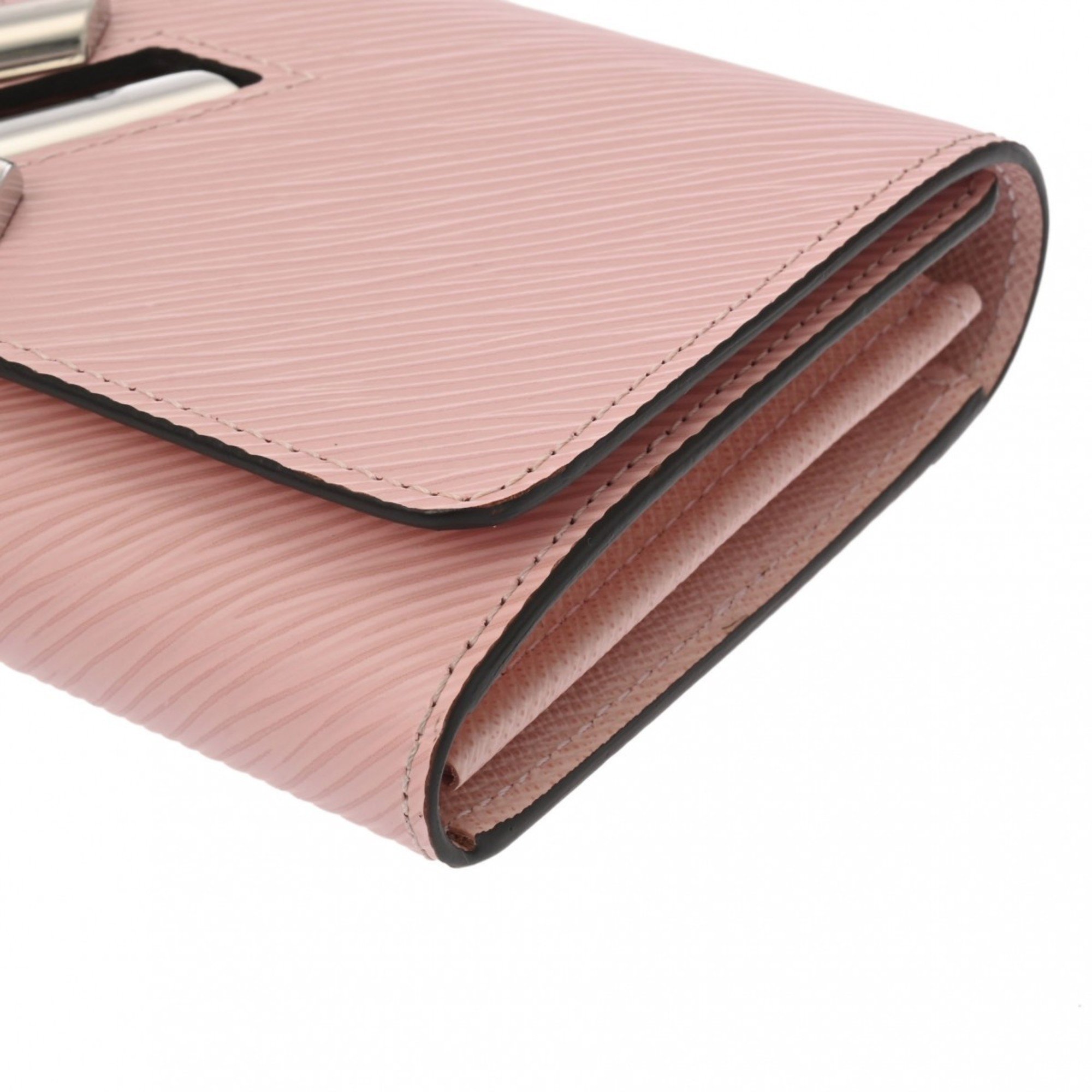 LOUIS VUITTON Epi Portefeuille Twist Rose Ballerine M61178 Women's Leather Long Wallet