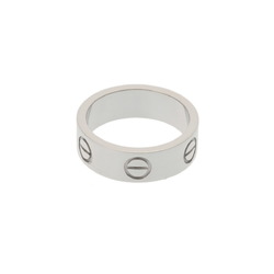 CARTIER Love Ring #48 Size 8 Women's K18 White Gold