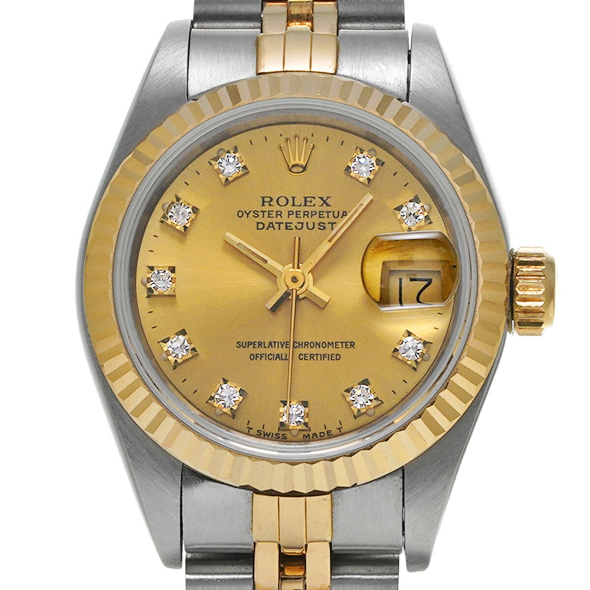 ROLEX Rolex Datejust 10P Diamond 69173G Ladies Watch Automatic