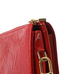 LOUIS VUITTON Vernis Motto Rouge M91137 Women's Monogram Handbag