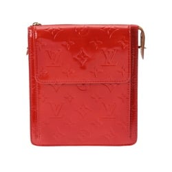 LOUIS VUITTON Vernis Motto Rouge M91137 Women's Monogram Handbag