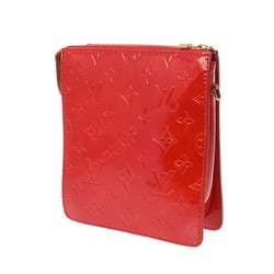 LOUIS VUITTON Vernis Motto Rouge M91137 Women's Monogram Handbag