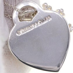 Tiffany Necklace Notes Heart Tag Pendant SV Sterling Silver 925 Plate Snowflake Women's TIFFANY & CO