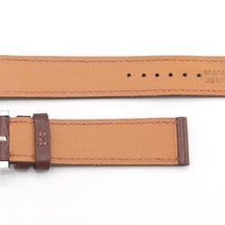 Hermes Replacement Strap, 17mm Width, Dark Brown, Box Calf, C Stamp, Manufactured in 1999, Women's Watch, HERMES