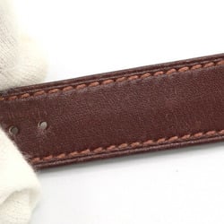 Hermes Replacement Strap, 17mm Width, Dark Brown, Box Calf, C Stamp, Manufactured in 1999, Women's Watch, HERMES