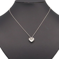 Tiffany Necklace Elsa Peretti Full Heart SV Sterling Silver 925 Pendant Choker Women's TIFFANY & CO