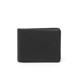 LOUIS VUITTON Taiga Porto Bié 3Vollet Bi-fold Wallet Leather Ardoise Black M30422