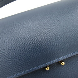 MARNI Shoulder Bag Trunk SBMPN09N01LV520 Navy Leather Women's