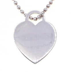 Tiffany Necklace Return to Heart Tag SV Sterling Silver 925 Pendant Choker Long Ball Chain Women's TIFFANY&CO