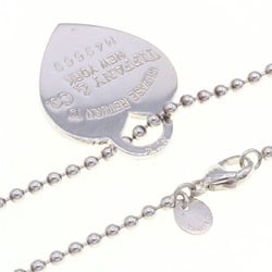 Tiffany Necklace Return to Heart Tag SV Sterling Silver 925 Pendant Choker Long Ball Chain Women's TIFFANY&CO