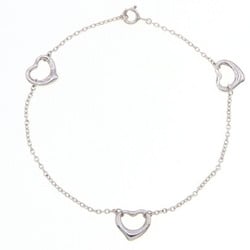 Tiffany Bracelet Three Hearts SV Sterling Silver 925 Accessory Heart Women's TIFFANY & Co.