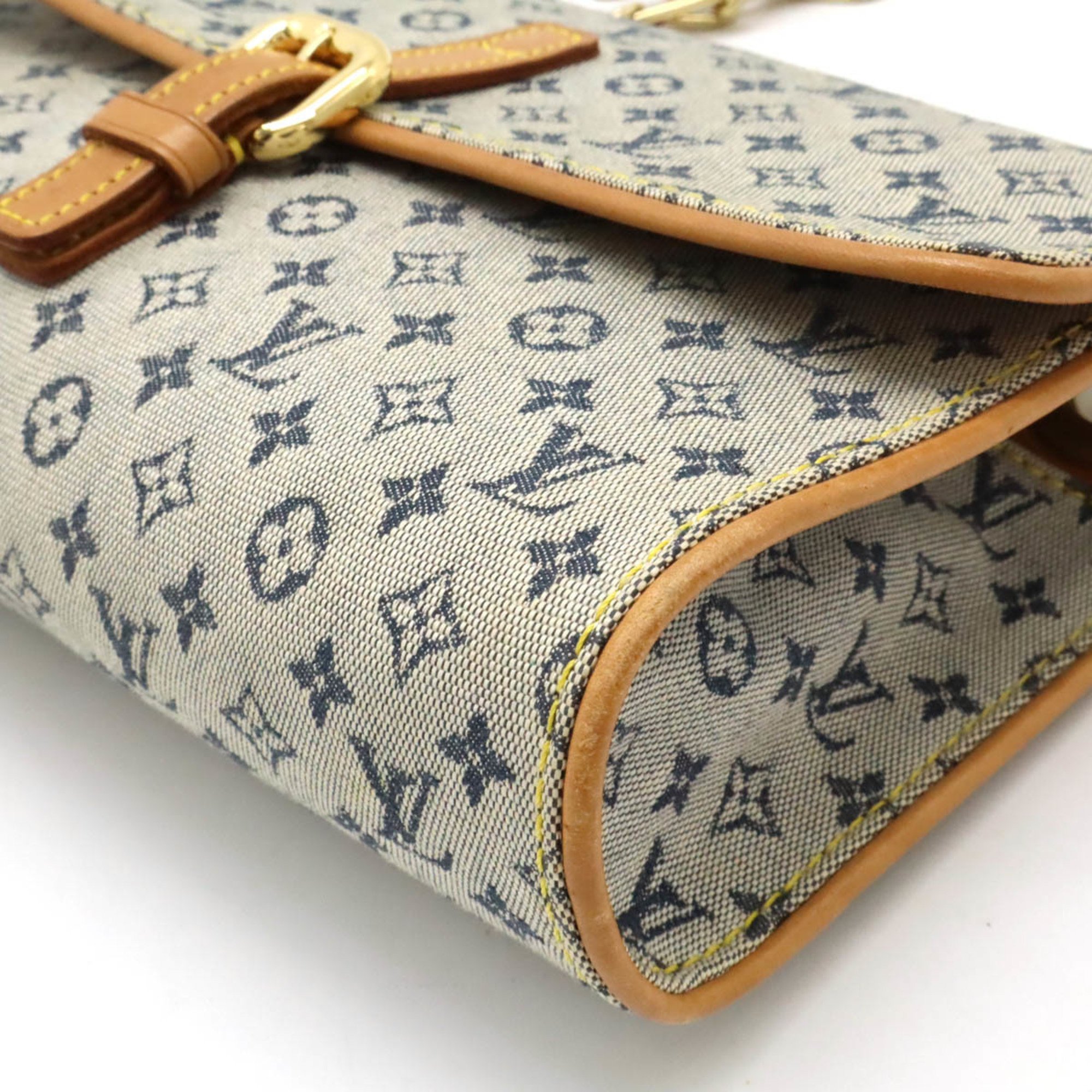 LOUIS VUITTON Louis Vuitton Monogram Camille Chain Bag Double Shoulder Canvas Blue M92002