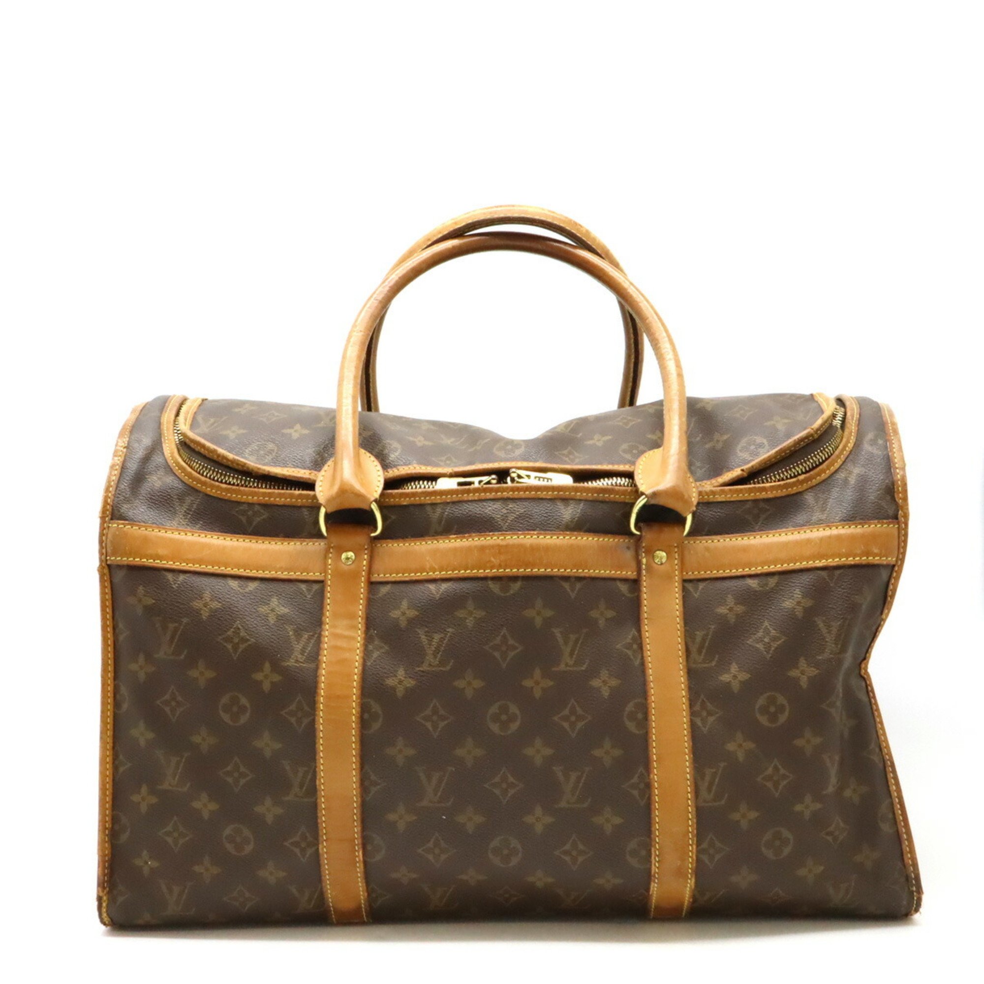 LOUIS VUITTON Louis Vuitton Monogram Sac Siyan 50 Medium Dog Carrier Pet Bag Boston M42021