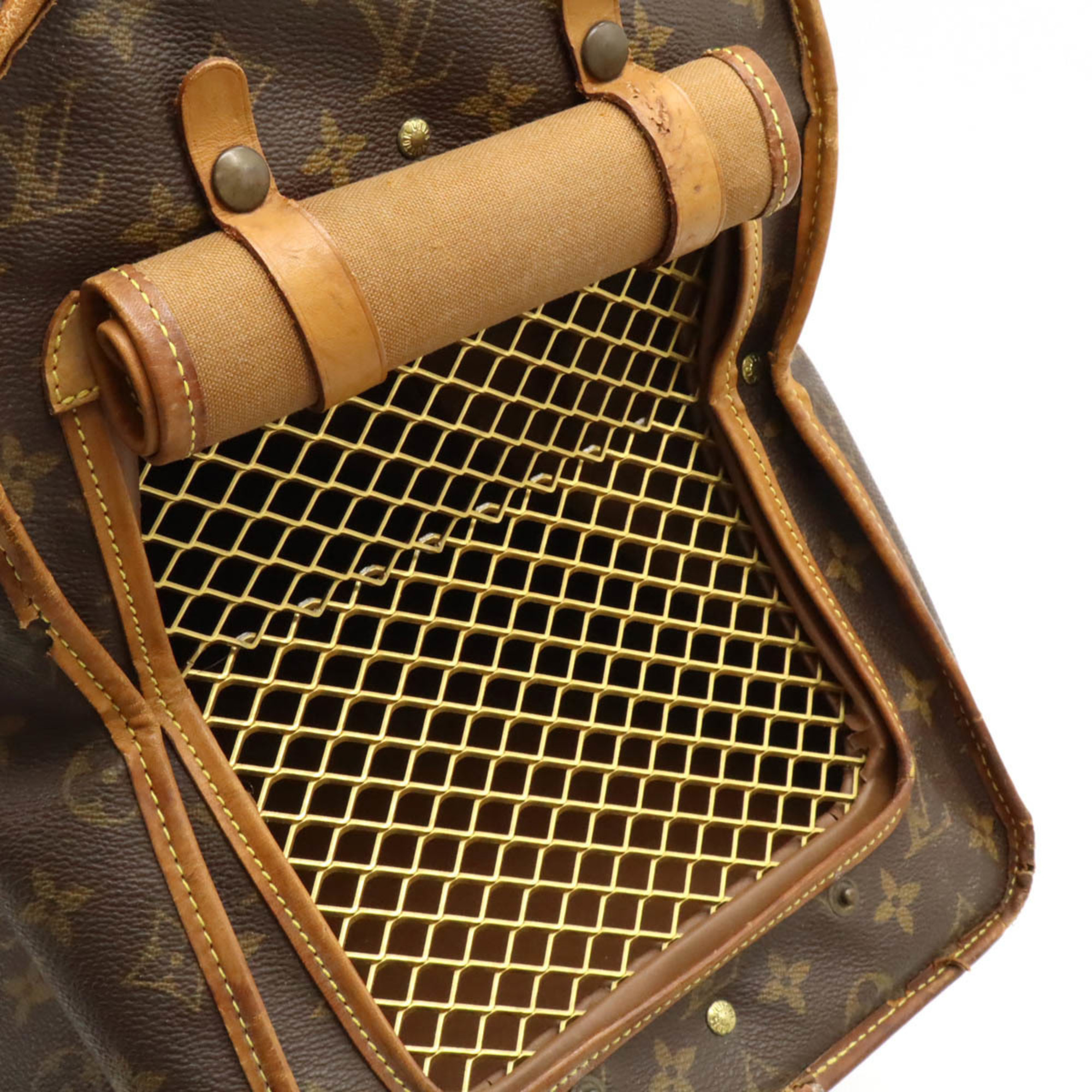 LOUIS VUITTON Louis Vuitton Monogram Sac Siyan 50 Medium Dog Carrier Pet Bag Boston M42021