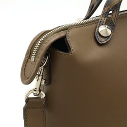 FENDI BY THE WAY Medium Handbag Shoulder Bag Zucca Pattern Leather Brown 8BL124 ()