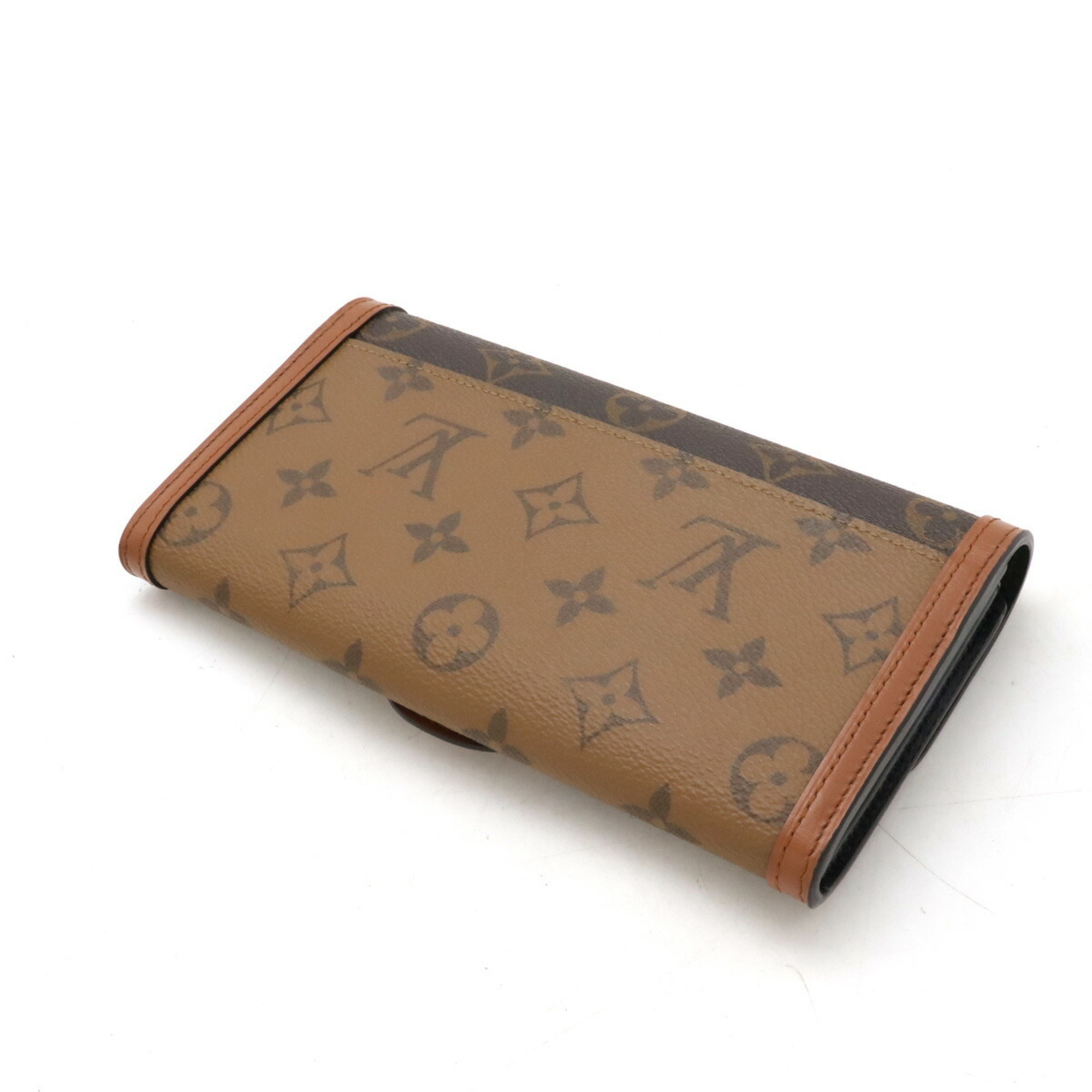 LOUIS VUITTON Louis Vuitton Monogram Reverse Portefeuille Sarah Dauphine Bi-fold Wallet M46645